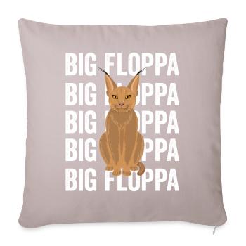 Big Floppa Caracal Cat Meme - Housse de coussin décorative 45 x 45 cm - taupe clair - Devant
