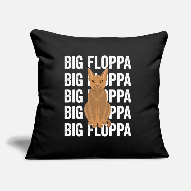 Big Floppa Caracal Cat Meme Housse de coussin décorative 45 x 45 cm