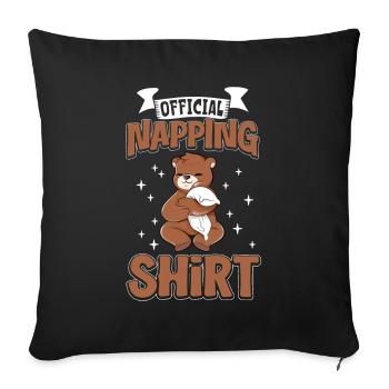 Official Sleep Shirt Bear - Sofa pillowcase 17,3'' x 17,3'' (45 x 45 cm) - black - Front