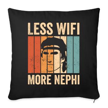 Funny Mormon missionary LDS - Sofa pillowcase 17,3'' x 17,3'' (45 x 45 cm) - black - Front
