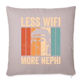 Lustiger Mormonen-Missionar LDS - Sofakissenbezug 45 x 45 cm - helles Taupe - Vorne