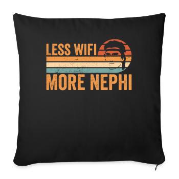 Funny Mormon missionary LDS - Sofa pillowcase 17,3'' x 17,3'' (45 x 45 cm) - black - Front