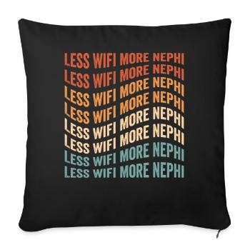 Funny Mormon missionary LDS - Sofa pillowcase 17,3'' x 17,3'' (45 x 45 cm) - black - Front