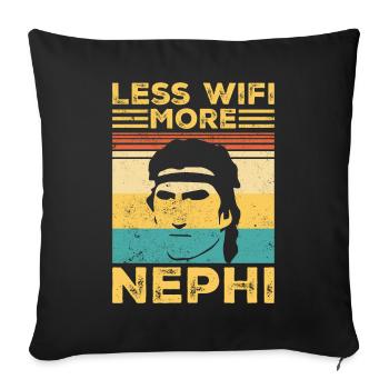 Funny Mormon Missionary LDS Retro - Sofa pillowcase 17,3'' x 17,3'' (45 x 45 cm) - black - Front