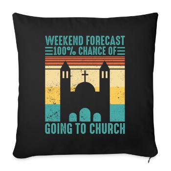 Funny Mormon - Sofa pillowcase 17,3'' x 17,3'' (45 x 45 cm) - black - Front