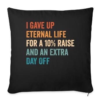 Drôle d’ex-mormon LDS Exmo - Housse de coussin décorative 45 x 45 cm - noir - Devant