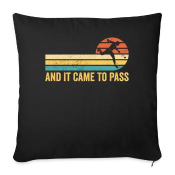 Lustiger Mormonen-Missionar LDS Baseball - Sofakissenbezug 45 x 45 cm - Schwarz - Vorne
