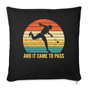 Lustiger Mormonen-Missionar LDS Baseball - Sofakissenbezug 45 x 45 cm - Schwarz - Vorne