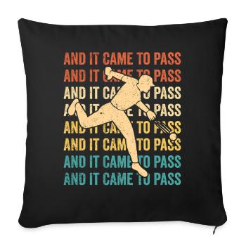 Funny Mormon Missionary LDS Baseball - Sofa pillowcase 17,3'' x 17,3'' (45 x 45 cm) - black - Front