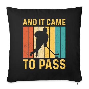 Funny Mormon Missionary LDS Ice Hockey - Sofa pillowcase 17,3'' x 17,3'' (45 x 45 cm) - black - Front