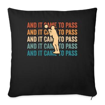 Funny Mormon Missionary LDS Basketball - Sofa pillowcase 17,3'' x 17,3'' (45 x 45 cm) - black - Front