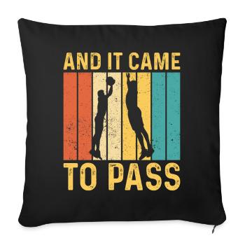 Lustiger Mormonen-Missionar LDS Basketball - Sofakissenbezug 45 x 45 cm - Schwarz - Vorne