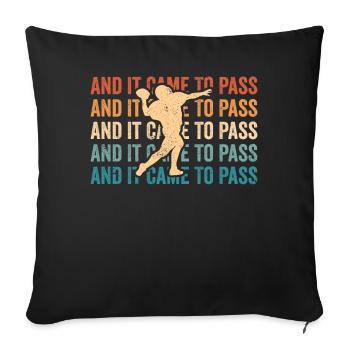 Funny Mormon Missionary LDS Soccer - Sofa pillowcase 17,3'' x 17,3'' (45 x 45 cm) - black - Front