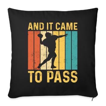 Funny Mormon Missionary LDS Soccer - Sofa pillowcase 17,3'' x 17,3'' (45 x 45 cm) - black - Front