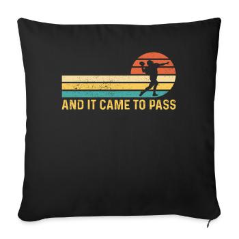 Funny Mormon Missionary LDS Soccer - Sofa pillowcase 17,3'' x 17,3'' (45 x 45 cm) - black - Front