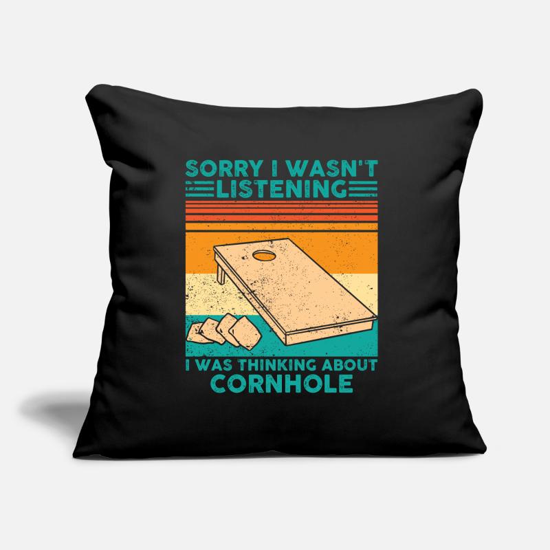 Funny cornhole Sofa pillowcase 17,3'' x 17,3'' (45 x 45 cm)
