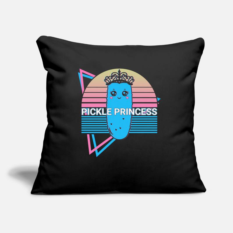 Concombre Princesse Concombre Rétro Housse de coussin décorative 45 x 45 cm