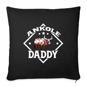 Ankole Daddy - Ankole Rind - Sofakissenbezug 45 x 45 cm - Schwarz - Vorne