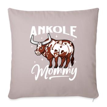 Ankole Mommy - Ankole Boeuf - Housse de coussin décorative 45 x 45 cm - taupe clair - Devant