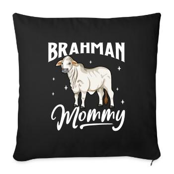 Brahman Mommy - Brahman Beef - Housse de coussin décorative 45 x 45 cm - noir - Devant