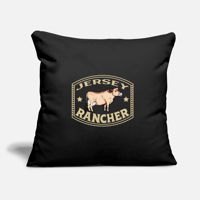 Bœuf de Jersey - Jersey Rancher Housse de coussin décorative 45 x 45 cm