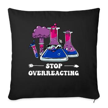 Bi Pride Bisexual Flag Chemistry Subtle - Sofa pillowcase 17,3'' x 17,3'' (45 x 45 cm) - black - Front