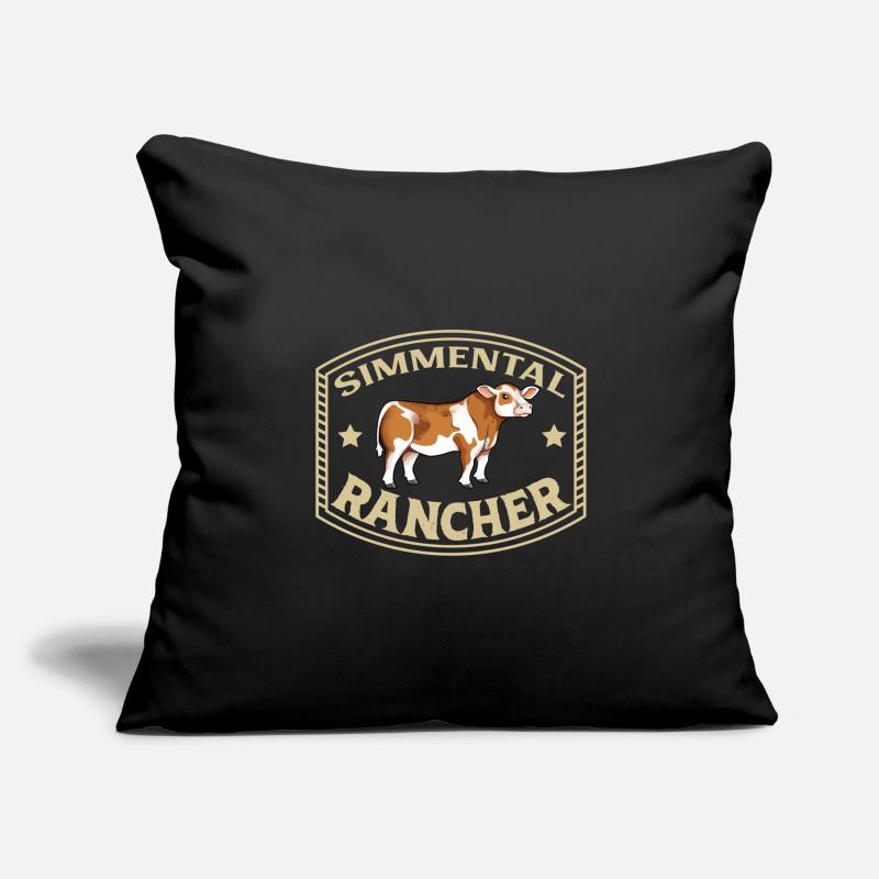 Fleckvieh Beef - Simmental Rancher Sofa pillowcase 17,3'' x 17,3'' (45 x 45 cm)