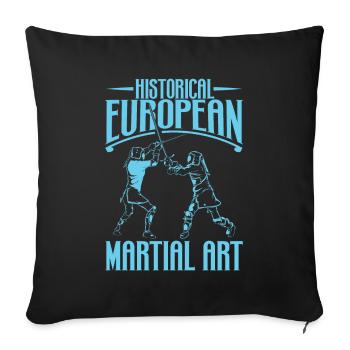 Combat à l’épée - HEMA - Housse de coussin décorative 45 x 45 cm - noir - Devant