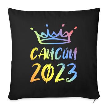 Cancun 2023 - Sofakissenbezug 45 x 45 cm - Schwarz - Vorne