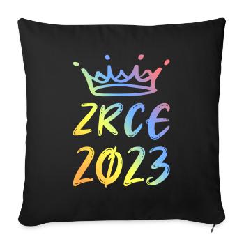 Zrce 2023 - Housse de coussin décorative 45 x 45 cm - noir - Devant