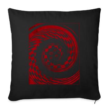 Étrange Esthétique Horreur Checkered Eyes - Housse de coussin décorative 45 x 45 cm - noir - Devant