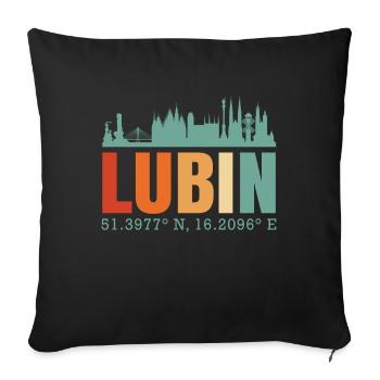 Pologne Lubin.Skyline - Housse de coussin décorative 45 x 45 cm - noir - Devant