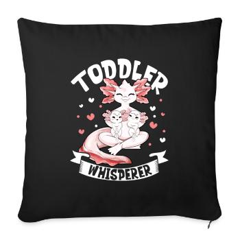 Toddler Whisperer - Educator - Sofa pillowcase 17,3'' x 17,3'' (45 x 45 cm) - black - Front