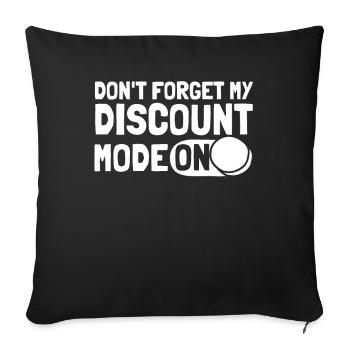 Pension de retraité drôle N’oubliez pas ma réduction - Housse de coussin décorative 45 x 45 cm - noir - Devant