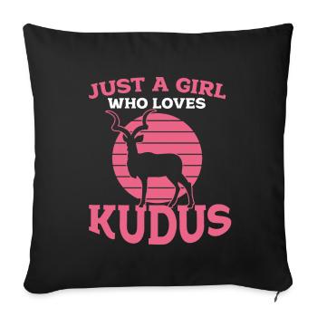 Antilope - Housse de coussin décorative 45 x 45 cm - noir - Devant