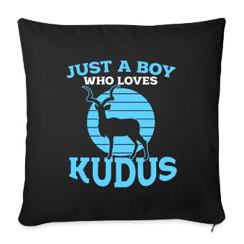 Antilope - Housse de coussin décorative 45 x 45 cm - noir - Devant