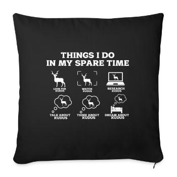 Antilope - Housse de coussin décorative 45 x 45 cm - noir - Devant