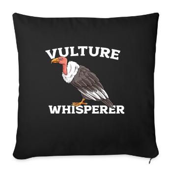 Vulture - Sofa pillowcase 17,3'' x 17,3'' (45 x 45 cm) - black - Front