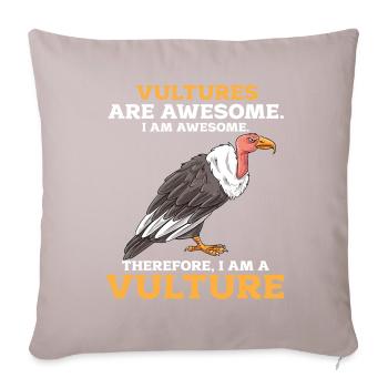 Vautour - Housse de coussin décorative 45 x 45 cm - taupe clair - Devant