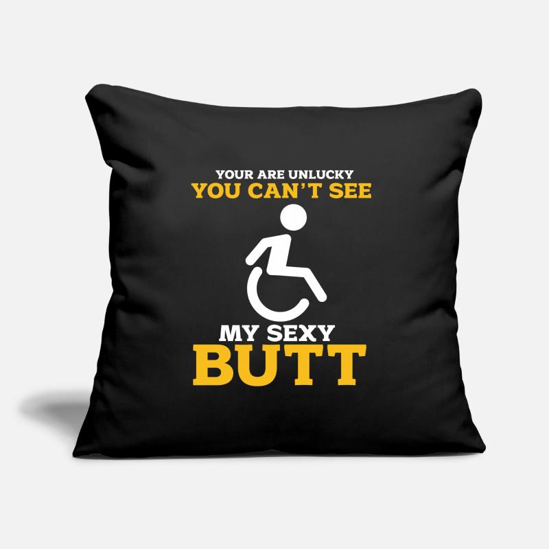 Fauteuil roulant Housse de coussin décorative 45 x 45 cm