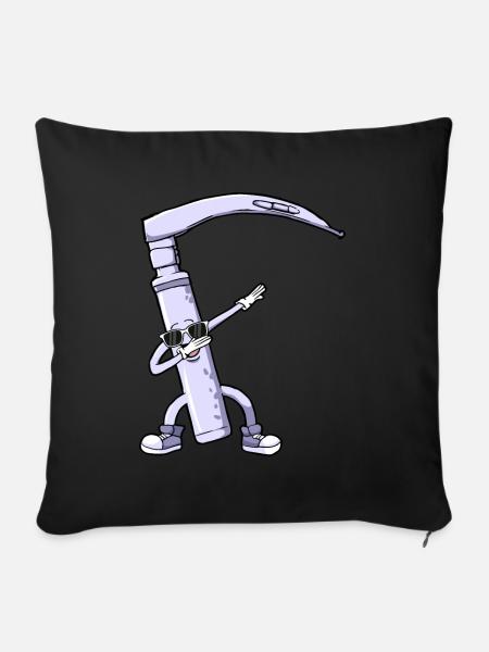 Anästhesist Anästhesiologie Tupfen - Sofakissenbezug 45 x 45 cm - Schwarz