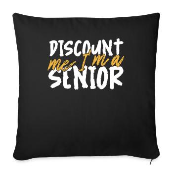 Rentner Rente Senior - Sofakissenbezug 45 x 45 cm - Schwarz - Vorne