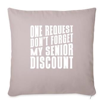 Pensioner Pension Senior - Sofa pillowcase 17,3'' x 17,3'' (45 x 45 cm) - light taupe - Front