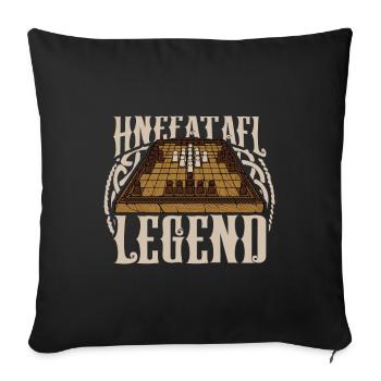 Hnefatafl Legend - Sofa pillowcase 17,3'' x 17,3'' (45 x 45 cm) - black - Front