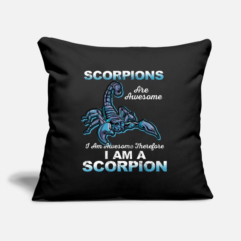 Scorpion Housse de coussin décorative 45 x 45 cm