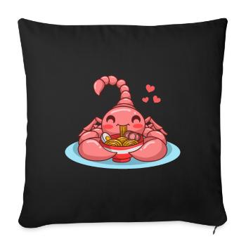 Scorpion - Sofa pillowcase 17,3'' x 17,3'' (45 x 45 cm) - black - Front