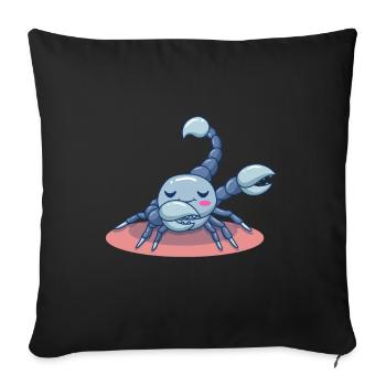 Scorpion - Sofa pillowcase 17,3'' x 17,3'' (45 x 45 cm) - black - Front