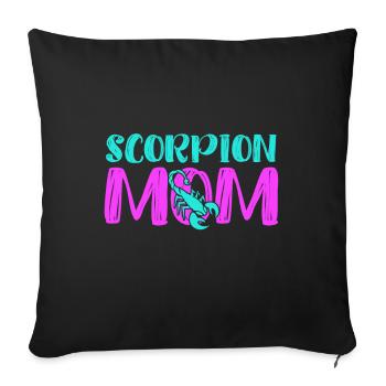 Scorpion - Sofa pillowcase 17,3'' x 17,3'' (45 x 45 cm) - black - Front