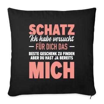 Ehemann Eheleben Beziehung Hast Bereits Mich - Sofakissenbezug 45 x 45 cm - Schwarz - Vorne