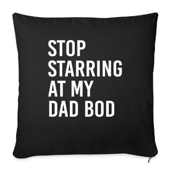Dad Bod Werdender Papa Vaterschaft Familienvater - Sofakissenbezug 45 x 45 cm - Schwarz - Vorne